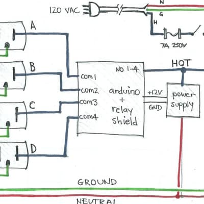 Controls / relay wiring detail